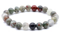 Bracelet Jaspe Héliotrope Africaine – Perles 8mm