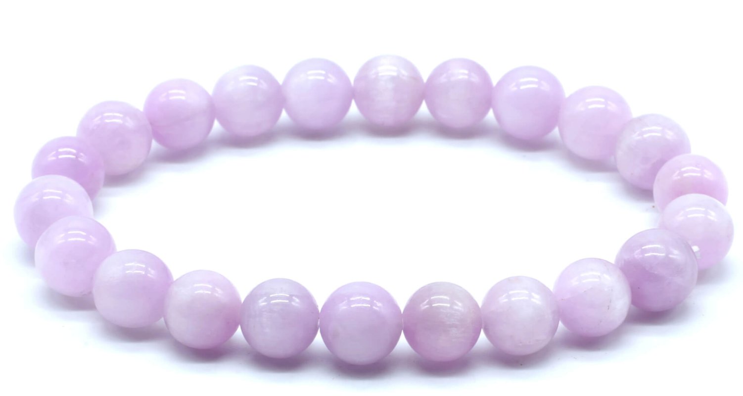Bracelet Kunzite – Perles Naturelles 8mm