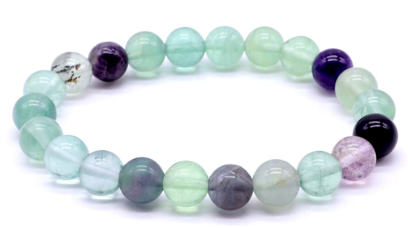 Bracelet Fluorite – Perles 8mm