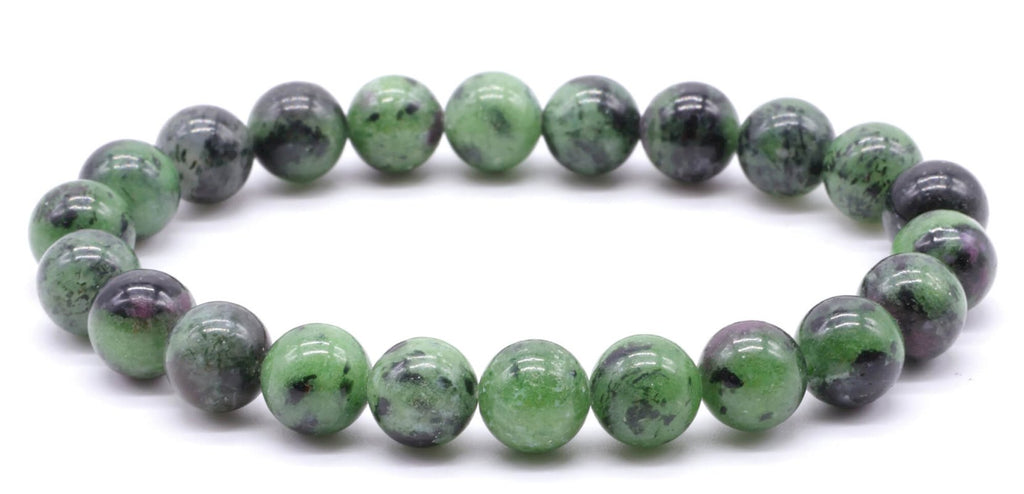 Bracelet Rubis Zoïsite – Perles 8mm