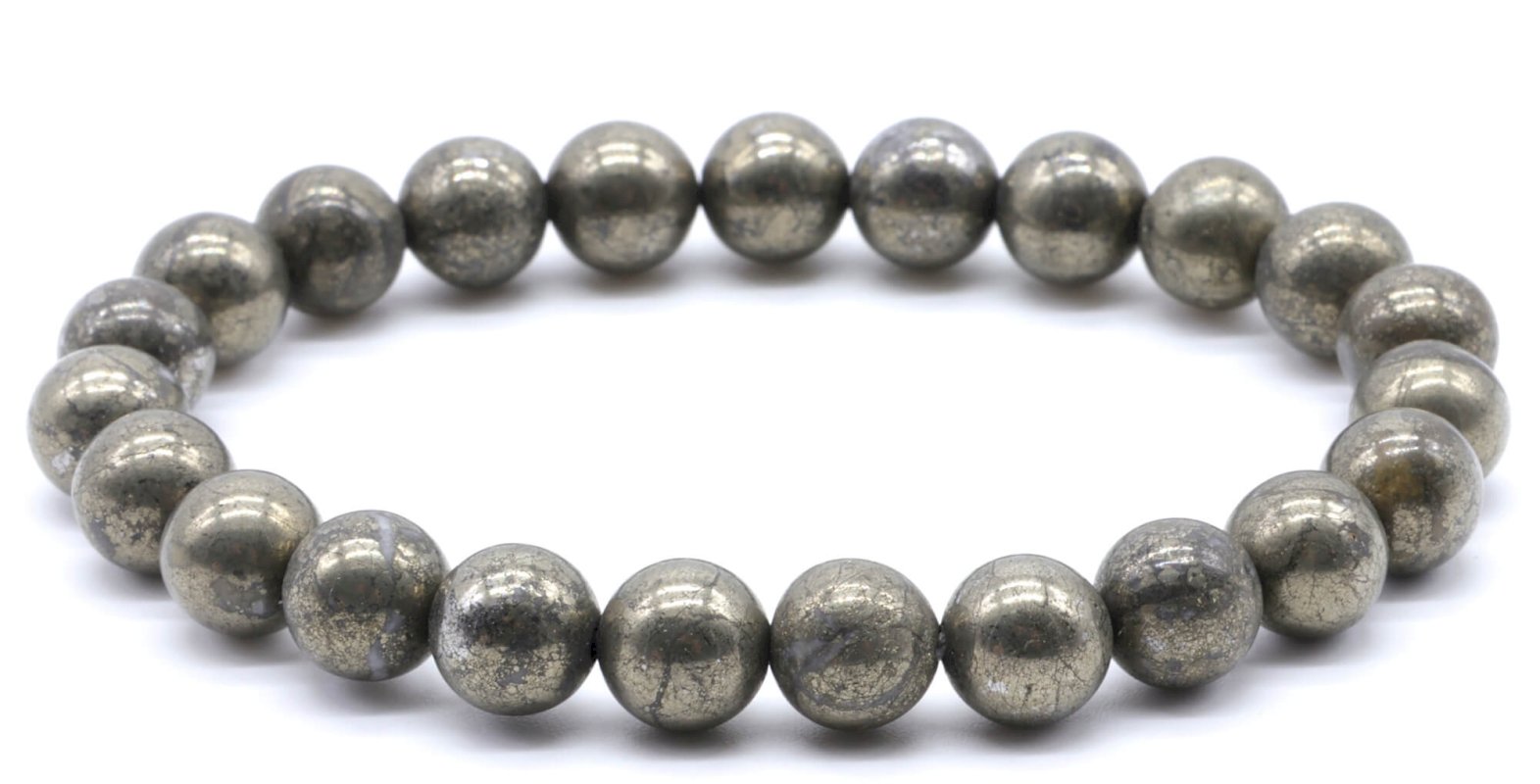 Bracelet Pyrite – Perles 8mm