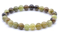 Bracelet Grenat Vert – Perles 8mm