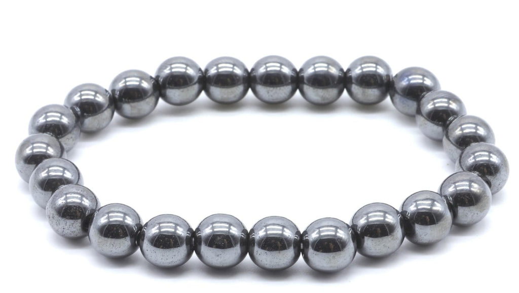 Bracelet Hématite – Perles 8mm