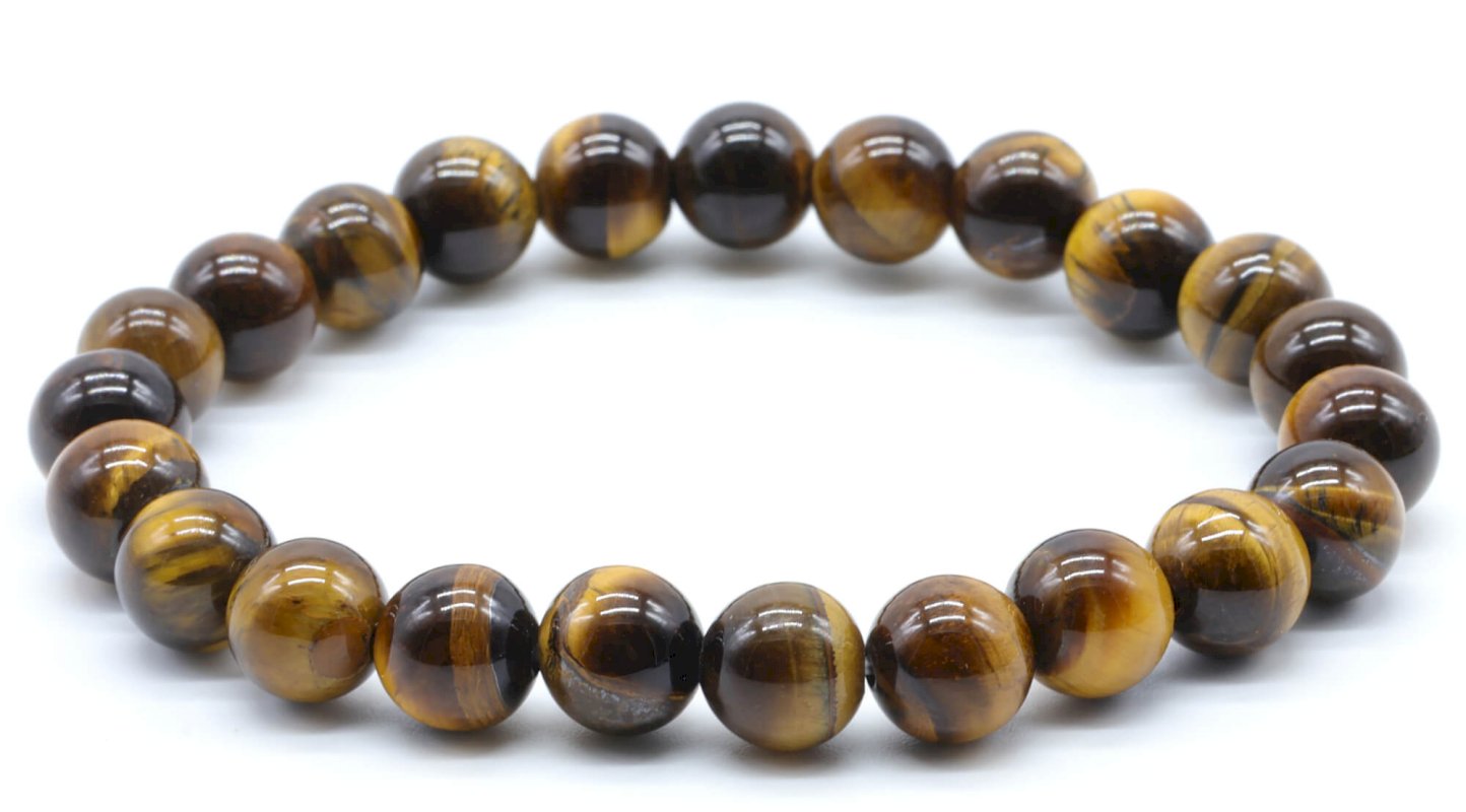 Bracelet Oeil de Tigre – Perles 8mm