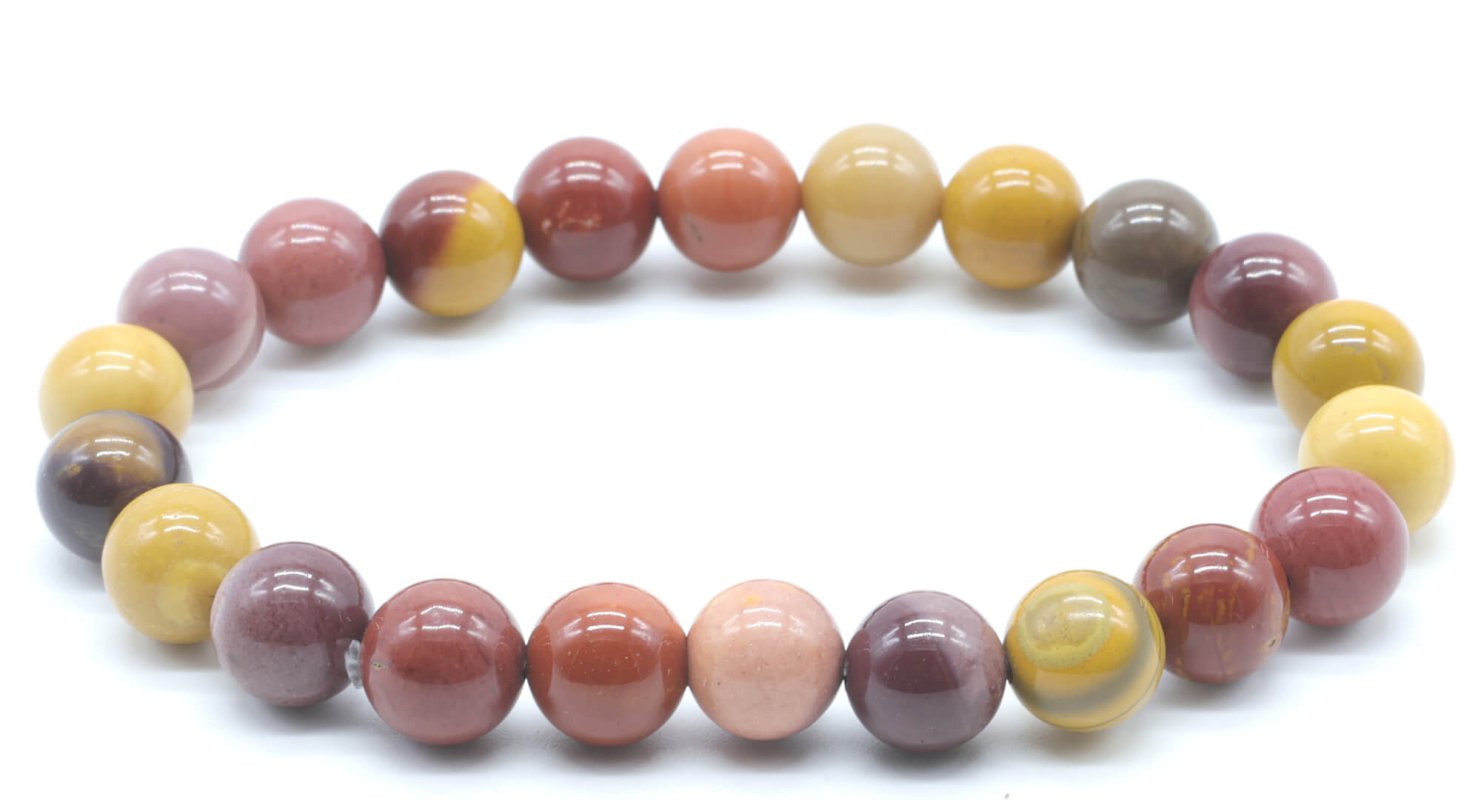 Bracelet Jaspe Mokaïte – Perles 8mm