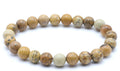 Bracelet Jaspe Paysage – Perles Naturelles 8mm