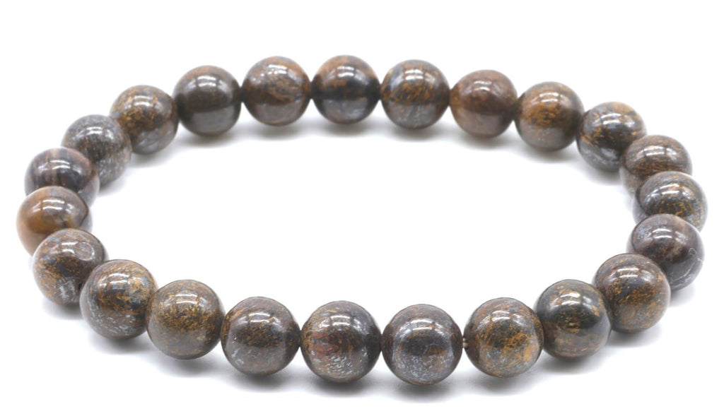Bracelet Bronzite perles 8mm