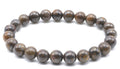 Bracelet Bronzite perles 8mm