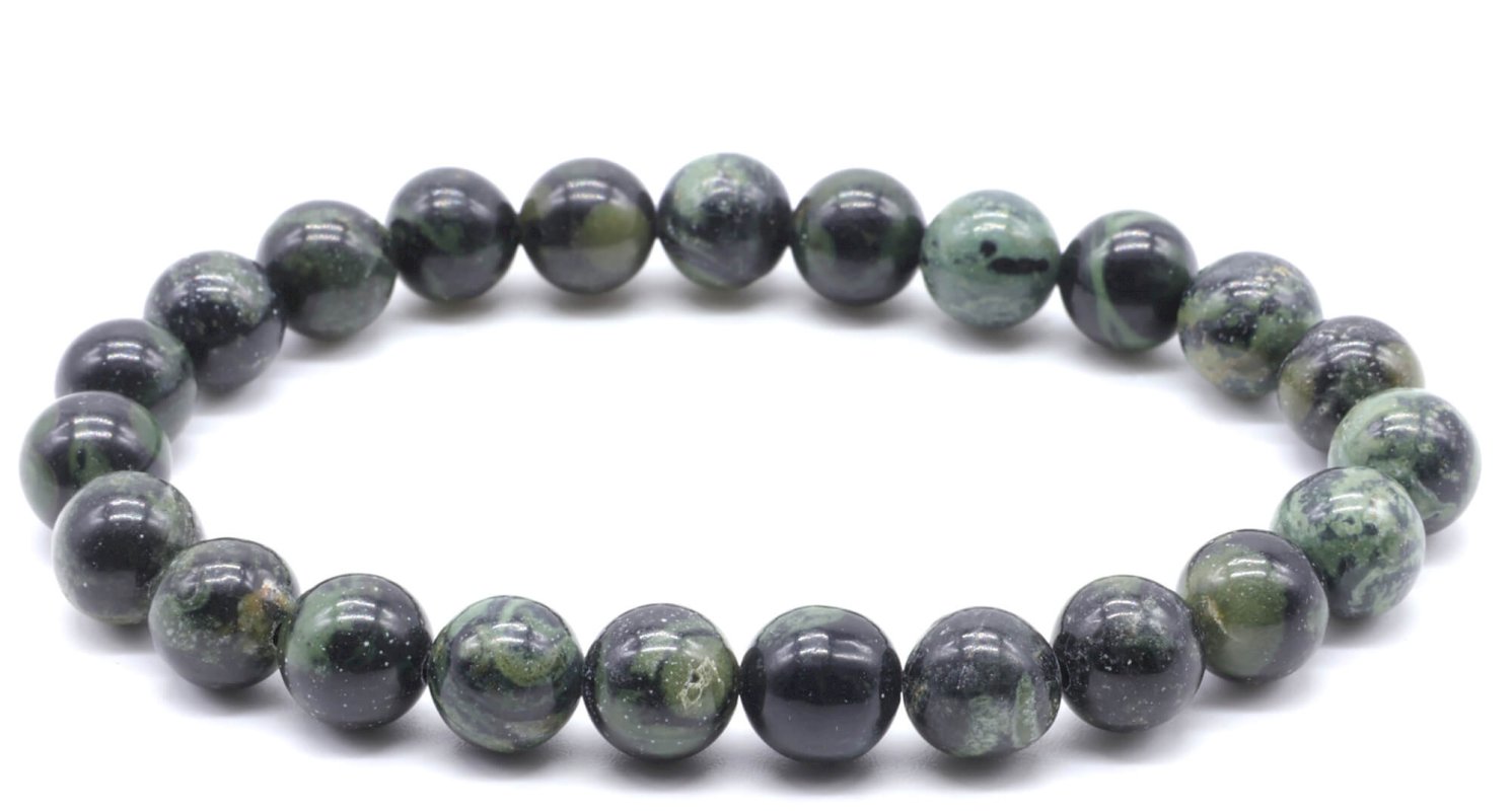 Bracelet Jaspe Kambaba – Perles Naturelles 8mm