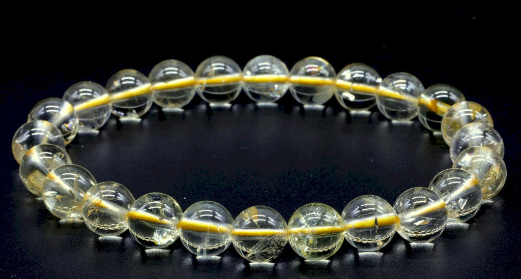 Bracelet Citrine Naturelle perles 8mm