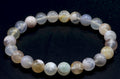 Bracelet Agate Cerise perles 8mm