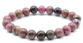 Bracelet Black Line Rhodonite – Perles 8mm