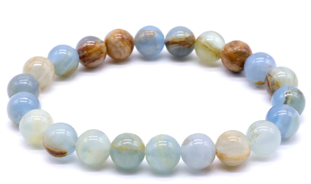 Bracelet Calcite Bleue – Perles 8mm