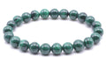 Bracelet 'Dark' Malachite 'AA' – Perles 8mm