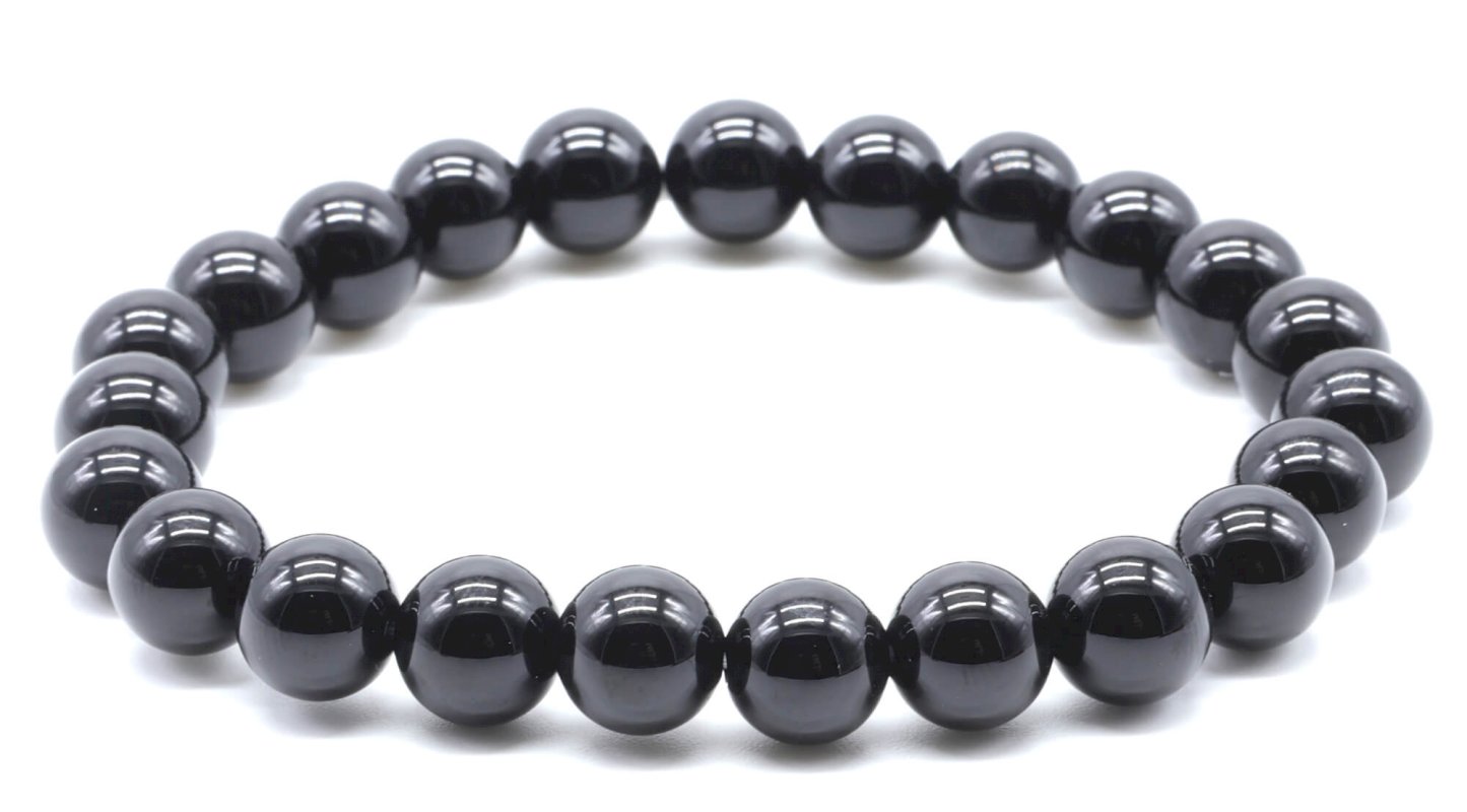 Bracelet Onyx Noir – Perles 8mm