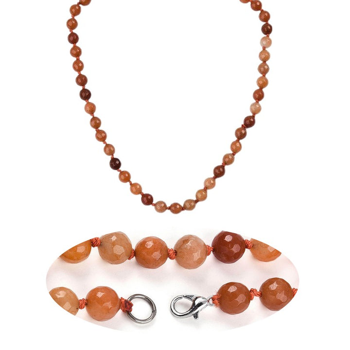 Collier Pierres Naturelles Aventurine 8 mm – 44 cm