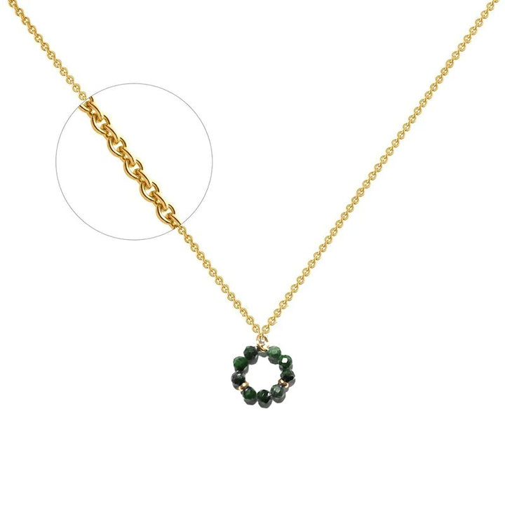 Collier Pierre Naturelle Turquoise d'Afrique – Acier Inoxydable