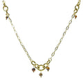 Collier Œil de Tigre – Chaîne Acier inoxydable Doré