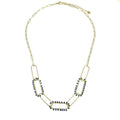 Collier Acier Inoxydable Pierres Naturelles Lapis Lazuli