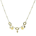 Collier Femme 3 Anneaux Pierre de Jaspe - Acier Inoxydable 316L