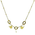 Collier Femme 3 Anneaux Pierre de Lune - Acier Inoxydable 316L