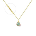Collier Femme Aventurine 9mm - Plaqué Or 1 Micron