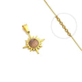 Collier Acier Inoxydable Étoile & Améthyste – Pierre Naturelle 6mm