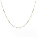 Collier Femme Acier Pierre de Lune Naturelle & Breloques