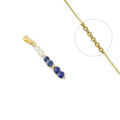 Collier Acier Inoxydable Cristal & Lapis Lazuli – Pierre Naturelle