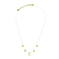 Collier Acier Inoxydable Soleil Pierre Naturelle Rhodonite