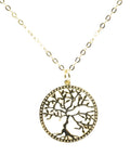 Collier Argent 925 Arbre de Vie - Plaqué Or
