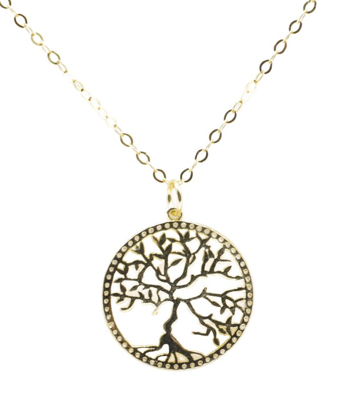 Collier Argent 925 Arbre de Vie - Plaqué Or