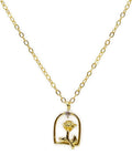 Collier Argent 925 Plaqué Or Rose