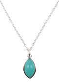 Collier Argent 925 «Larme Argentée» – Amazonite