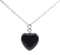 Collier Argent 925 Onyx Cœur