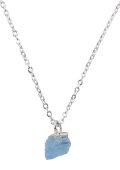 Collier Argent 925 'Cristal Sauvage' - Aigue-Marine