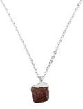 Collier Argent 925 'Cristal Sauvage' – Grenat