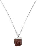 Collier Argent 925 'Cristal Sauvage' – Grenat