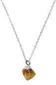 Collier Argent 925 'Cristal Sauvage' – Citrine