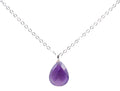 Collier Argent 925 Améthyste Goutte
