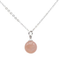 Collier Argent 925 Pierre de Soleil Boule