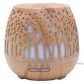 Diffuseur d'Huiles Essentielles Bois – Forêt Cylindre 17cm