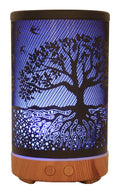 Diffuseur d'Huiles Essentielles Cylindre – Arbre de Vie 16cm