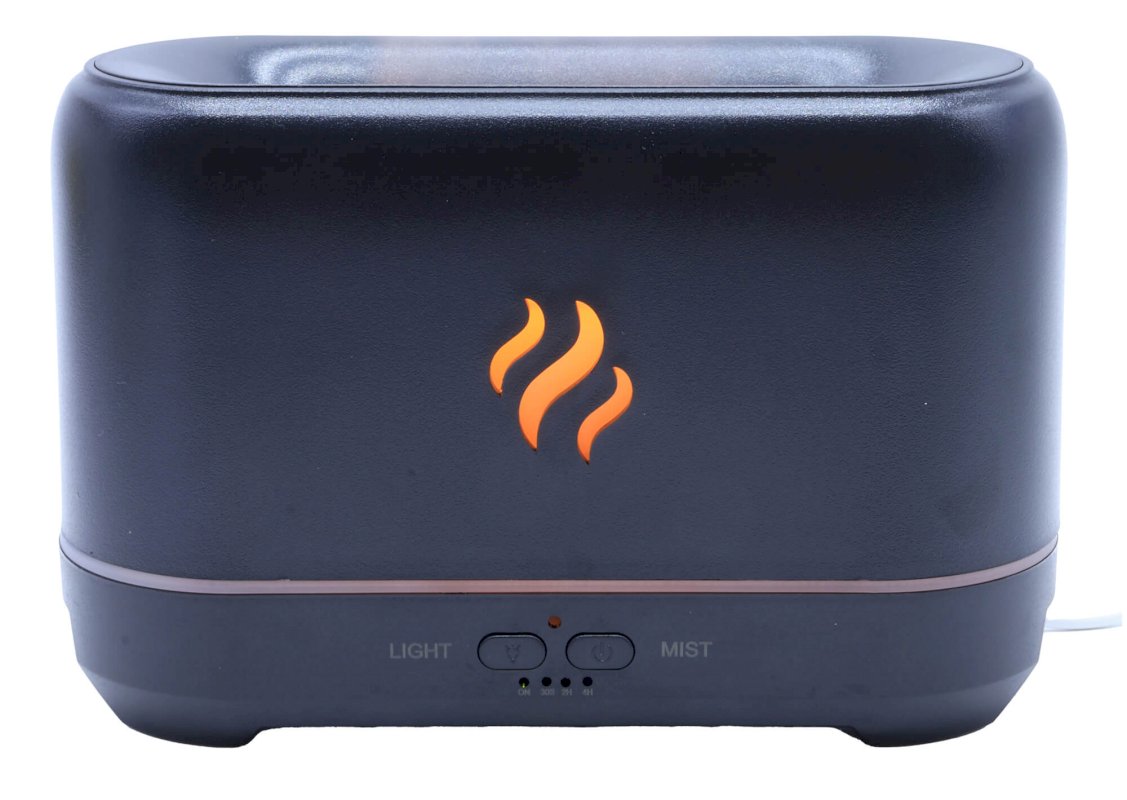 Diffuseur d'Huiles Essentielles Noir – Flamme 20cm