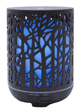 Diffuseur d'Huiles Essentielles Cylindre Noir – Forêt 17cm