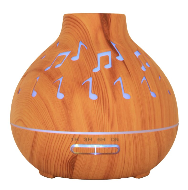 Diffuseur d'Huiles Essentielles Bois – Musique 17cm
