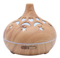 Diffuseur Huiles Essentielles Bois Cœur Lune Étoile 17 cm