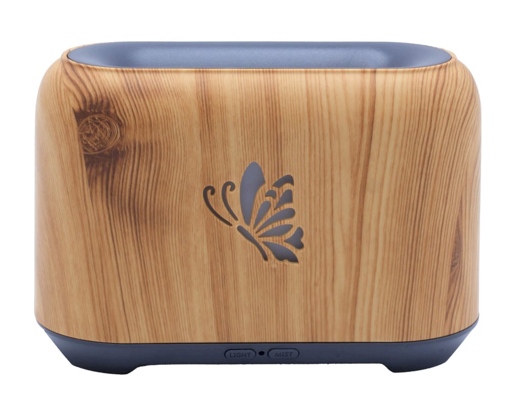 Diffuseur d'Huiles Essentielles Bois – Papillon 15cm
