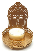 Bougeoir à Réflexion Métal Bouddha 11cm