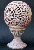 Bougeoir Pierre Globe Étoile 16cm